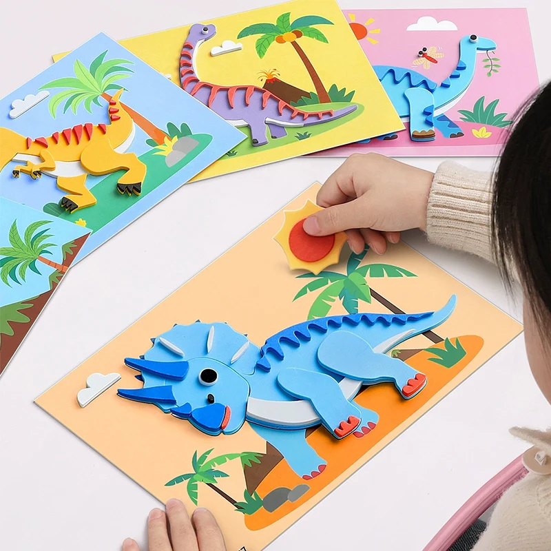 Random 10 Pieces of 3D Eva Foam Sticker Puzzles: Fun DIY Children's Game, Perfect Educational Material, Great Gift! Perfect Choice for Halloween and Christmas. view 5