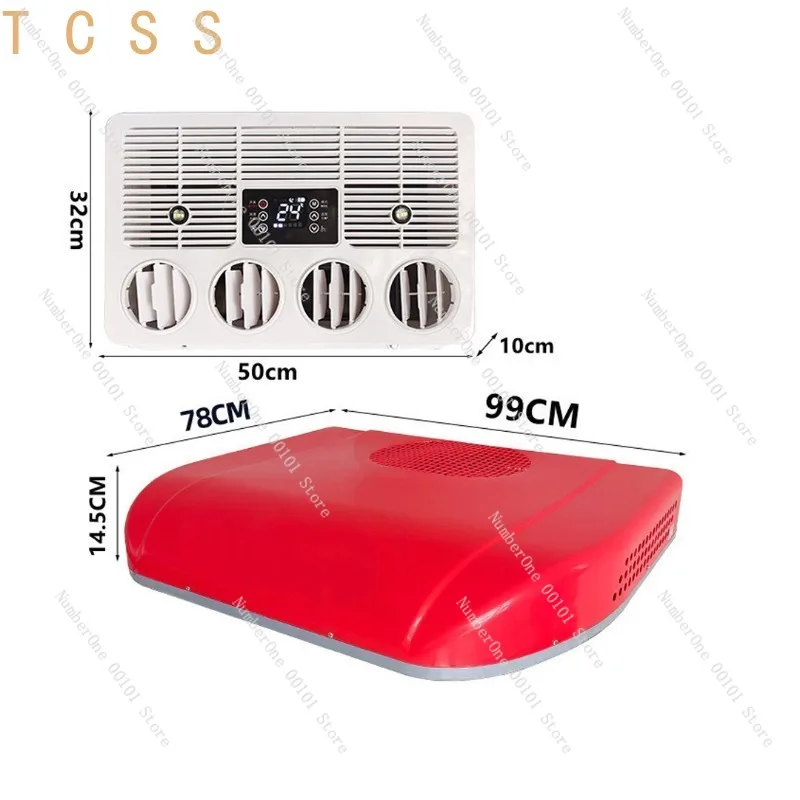 Ultra-Thin Truck Parking Air Conditioner Overhead 12V 24V Variable Frequency