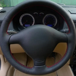 Customize Micro Fiber Leather Steering Wheel Cover For Seat Leon MK1 (1M) 1998-2005 Skoda Fabia RS 2003 Fabia 1 (6Y) 2004-2005