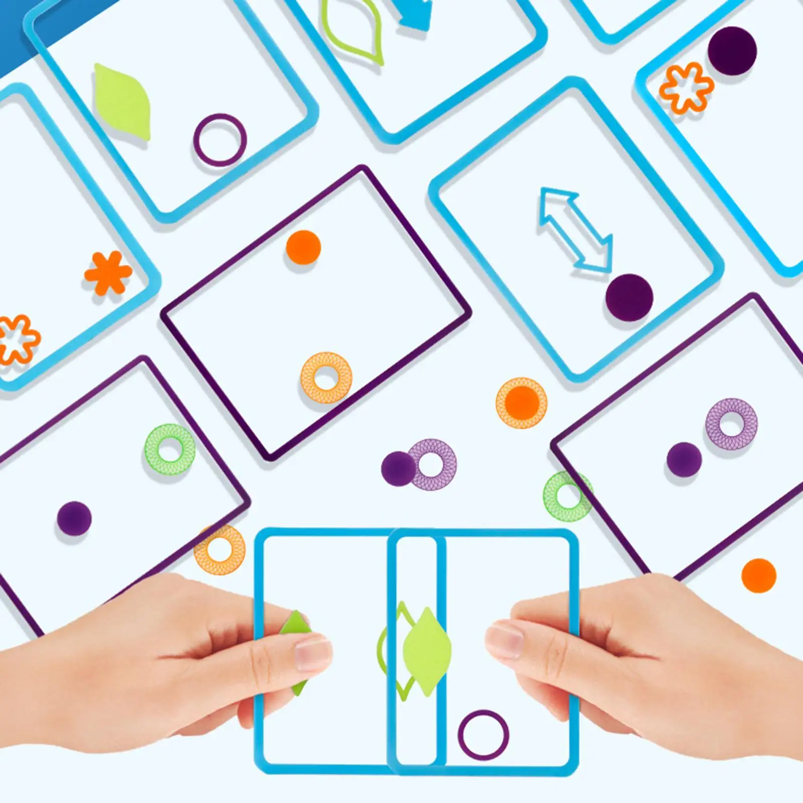 

Набор для логических игр с перекрывающимися картами Swish: Развитие пространственного и логического мышления для совместных игр родителей и детей