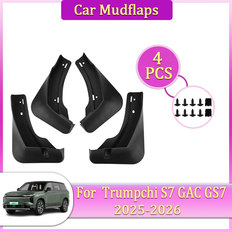 

Car Mudguards Parts For GAC GS7 Trumpchi Xiangwang S7 2025 2026 Front Rear Wheel Mudflap Fender Flare Cover Guard Mud Accessorie