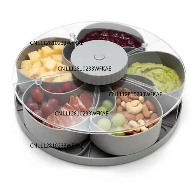 Divided Spin and Snack Serving Tray