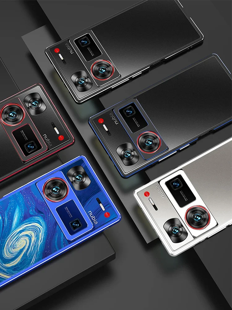 Lichtgewicht Metaallegering Bumper Voor ZTE Nubia Z60 Ultra Frame Z70 U Anti-Kras Funda Warmteafvoer Slim Case + camera Lens