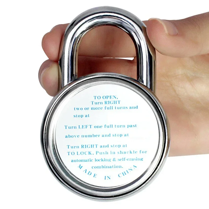 45mm Rotary Padlock Digit Combination Code Lock Safe Round Dial Number Luggage Suitcase Security Bicycle Suitcase Drawer Cabinet