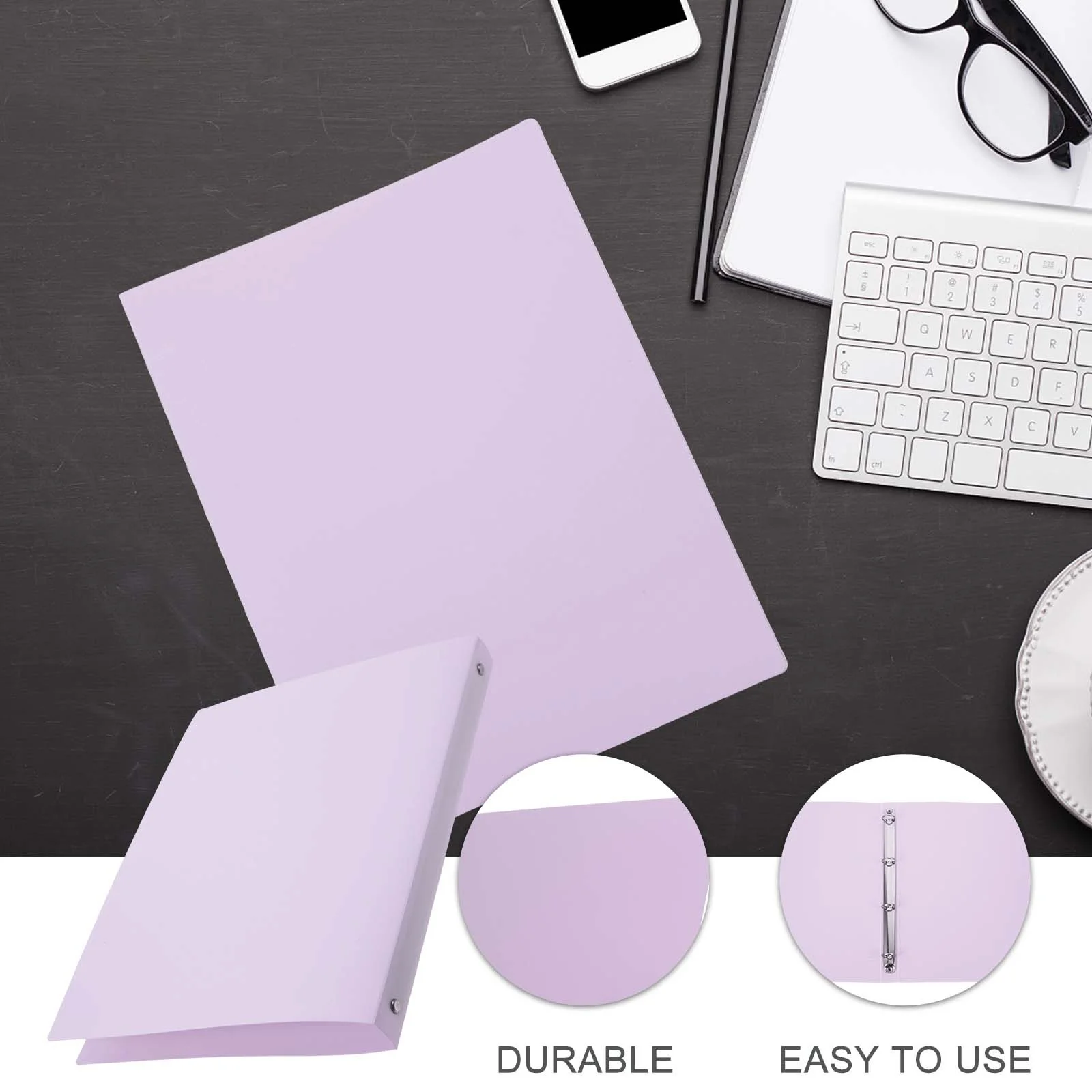 مجلد مستندات بأربعة فتحات من مادة الدرجة العالية، مجلد متعدد الوظائف لملف منظم مكتب الموسيقى #5