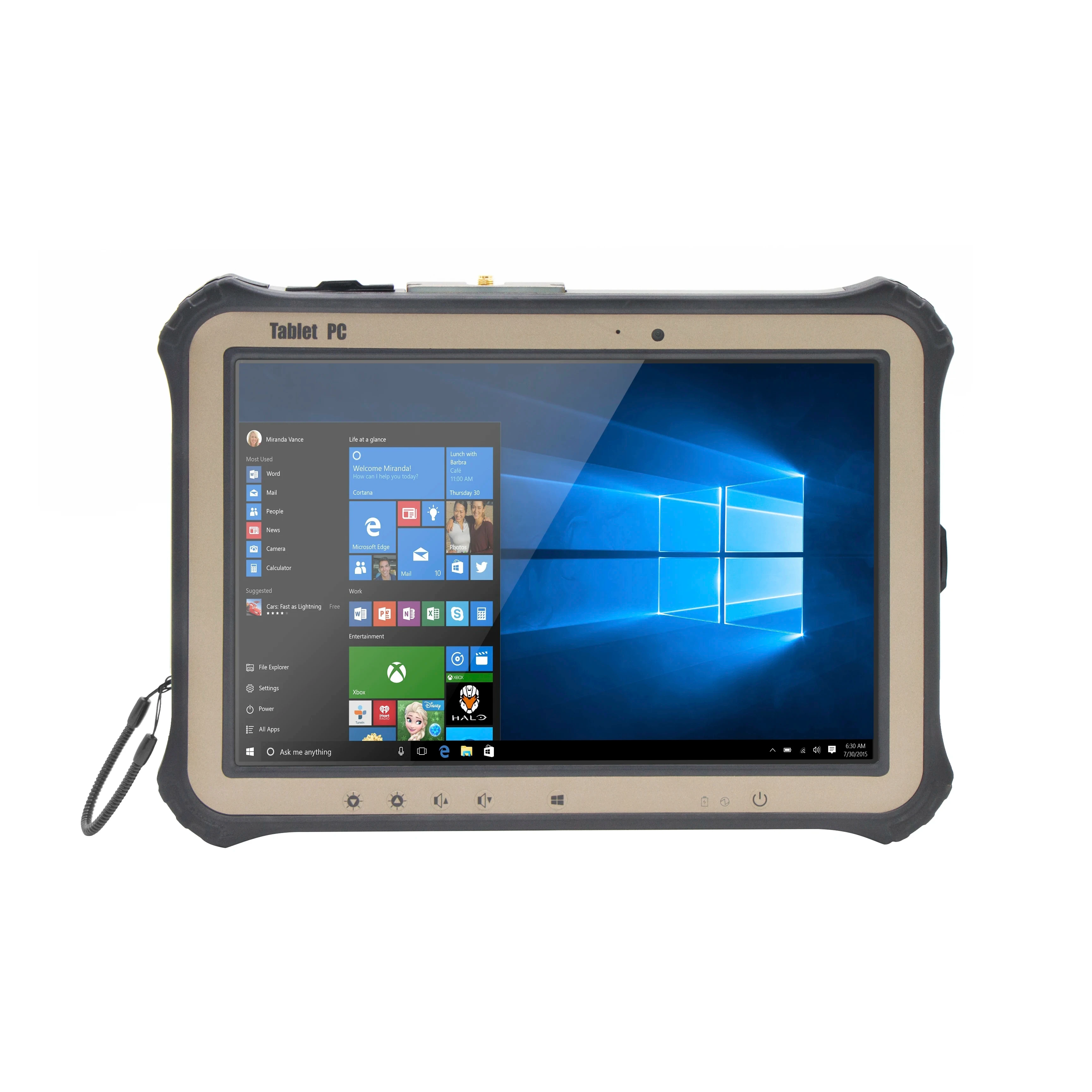 10 Inch Win7 Win10 Linux Industrial Rugged Tablet With Capacitive Pen Stylus Hand Strap Shoulder Strap