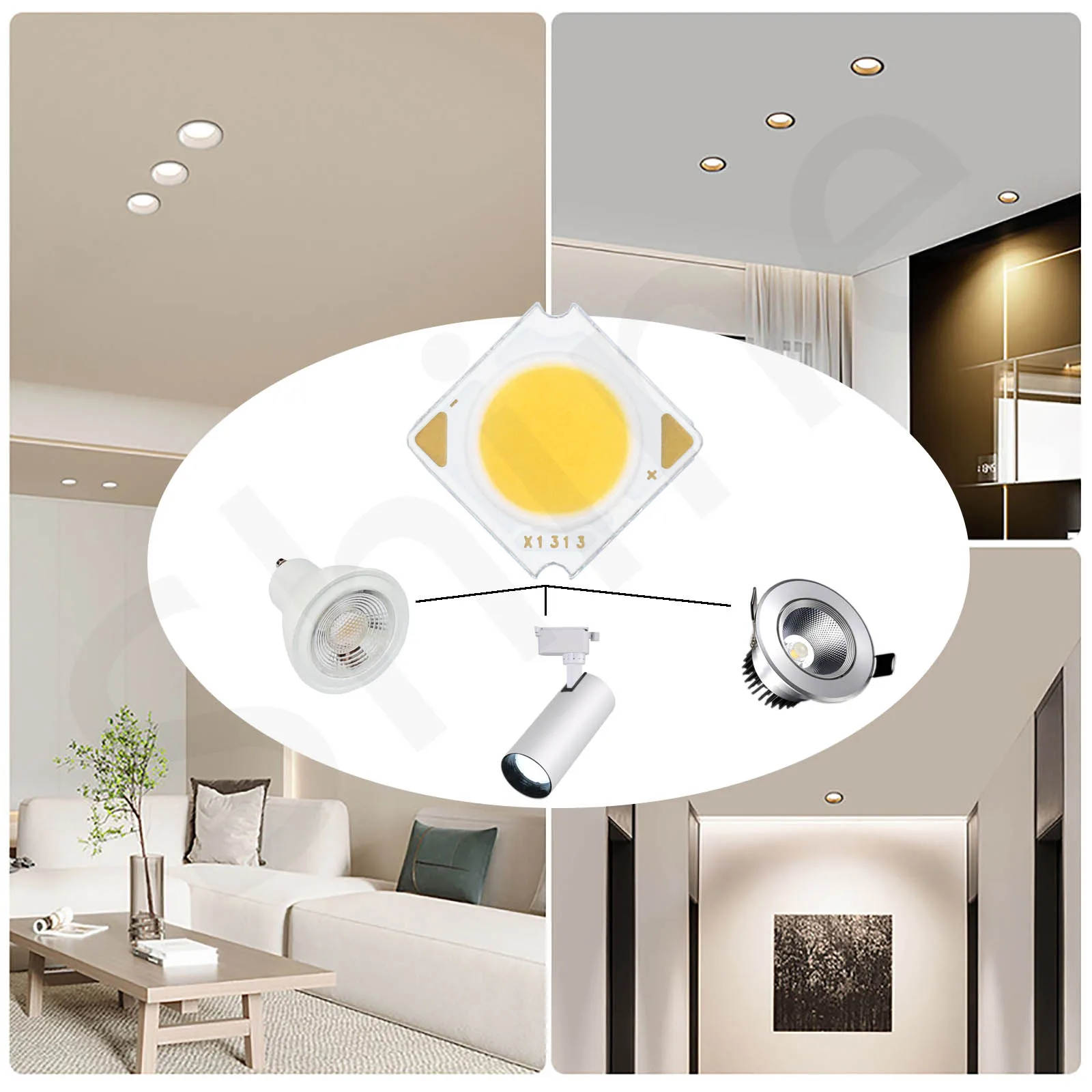 10 pz ad alta potenza Bridgelux COB LED Source Chip 3W 5W 7W 10W 12W 15W 18W 300mA 13mm diodo per faretto Downlight accessori fai da te