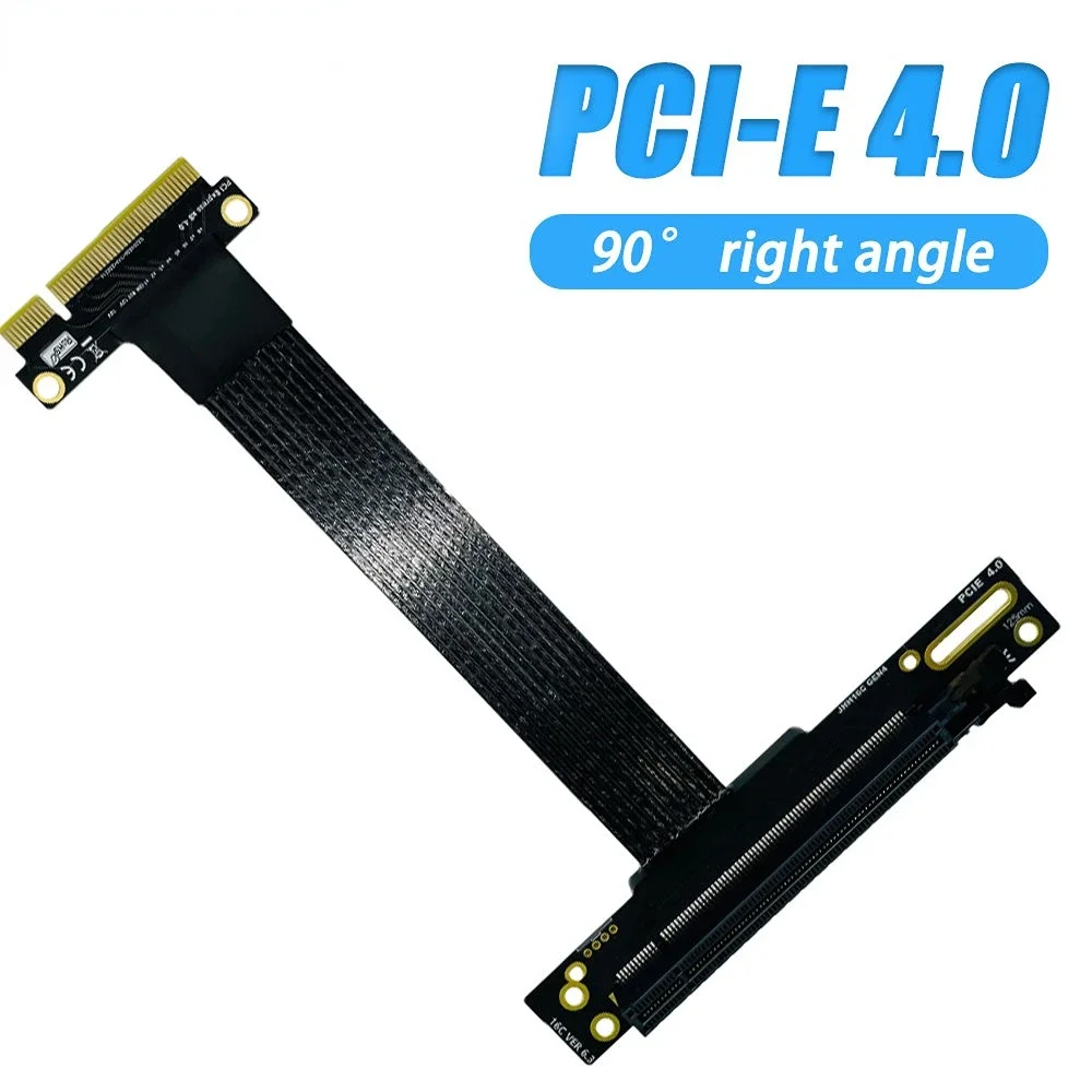 PCI-E X8 To X16 Extension Cable PCIe 4.0 High Speed 8X 16X Riser Cable Shielded 90°/180°/270°GPU Vertical For Graphics Server PC