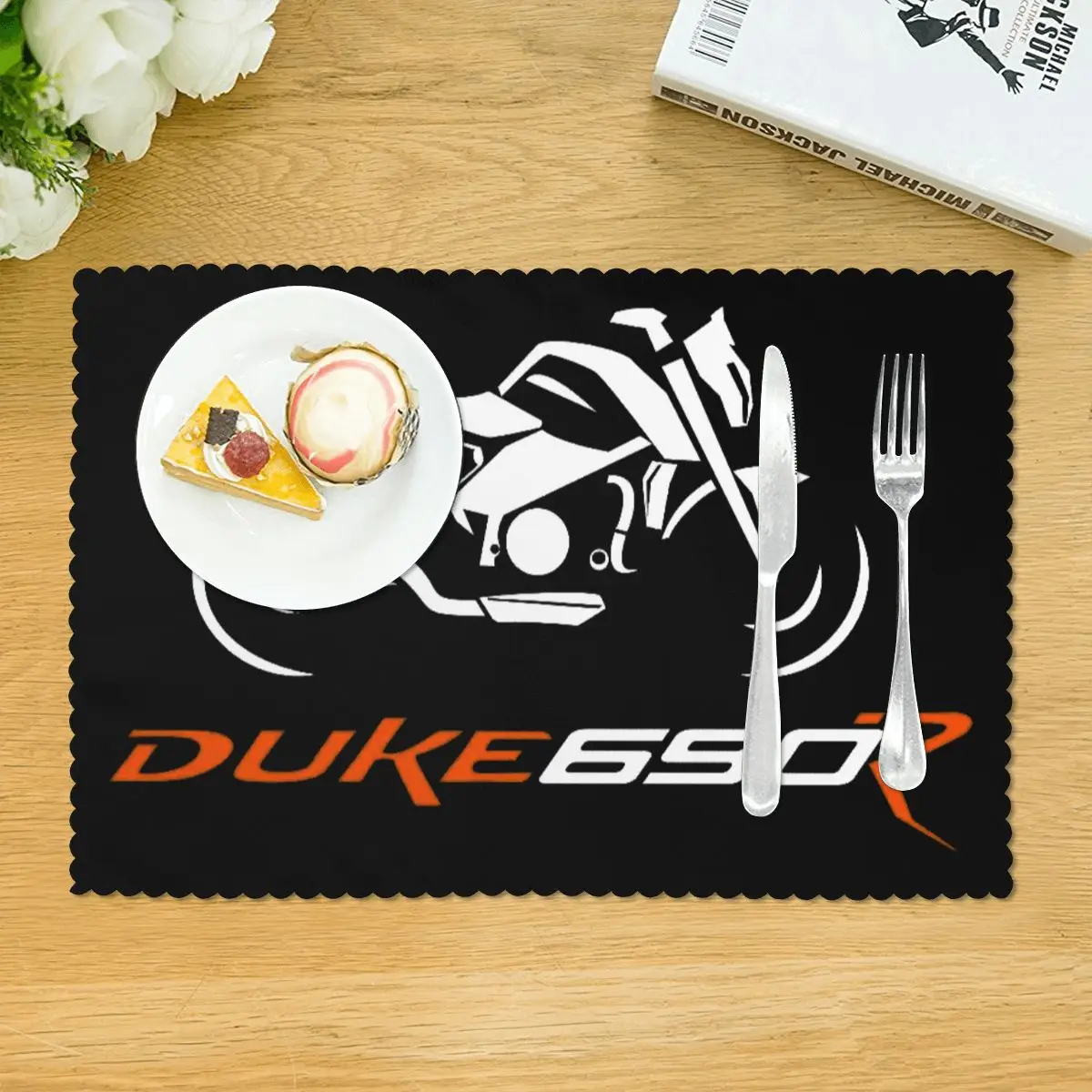 НОВЫЙ набор салфеток KTM DUKE 690R, термостойкие нескользящие коврики для обеденного стола, моющийся кухонный коврик для еды