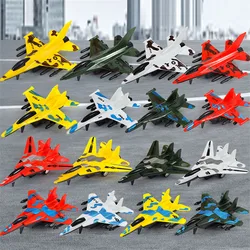 6Pcs/set Camouflage Mini Pull Back Aircraft Military Fighter Jet Simulation Model Airplane Kids Toys Gifts For Children Boys