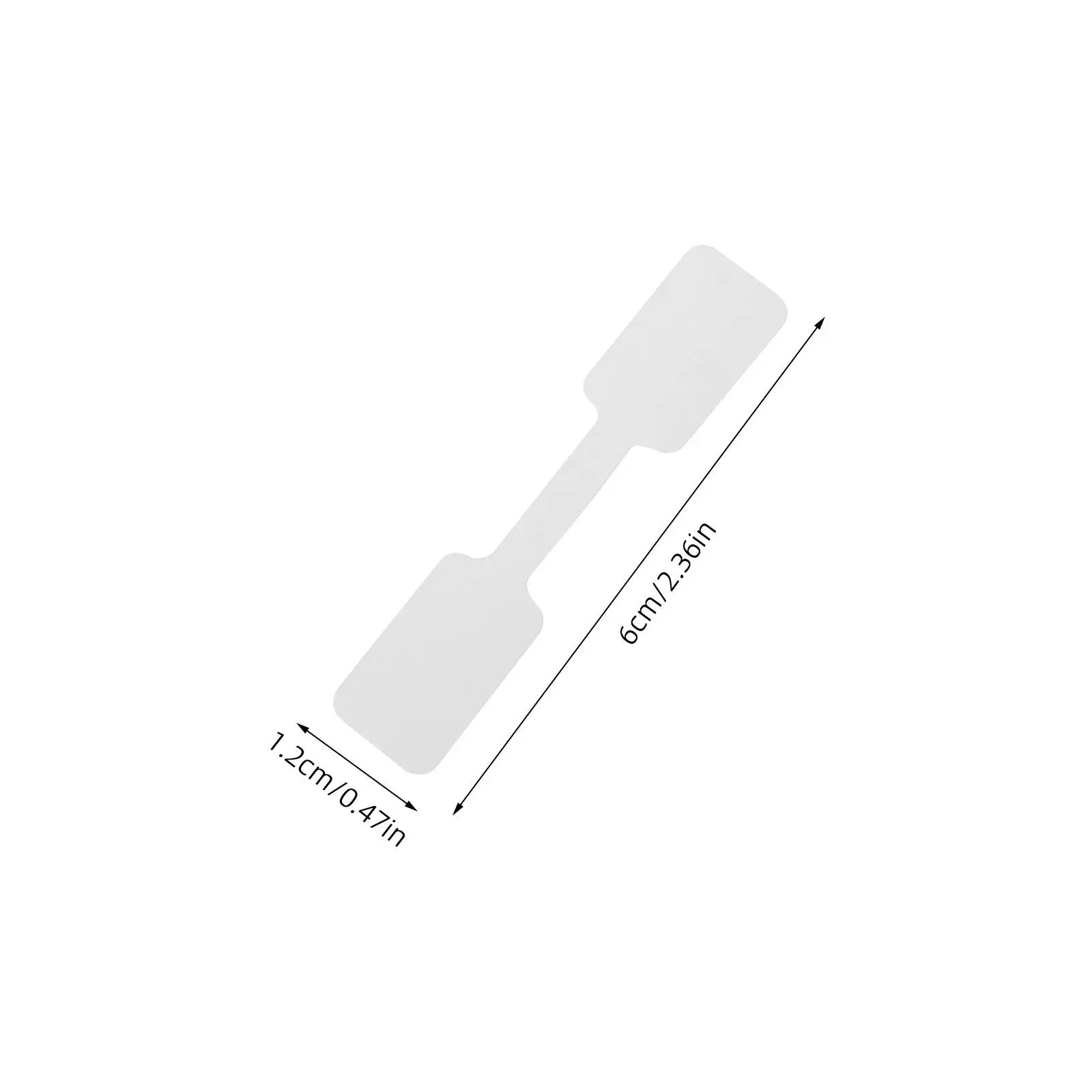 500Pcs Jewelry Display Labels Blank Printable Price Stickers Strong Adhesive Kraft Paper Roll for Retail Jewelry Store Use