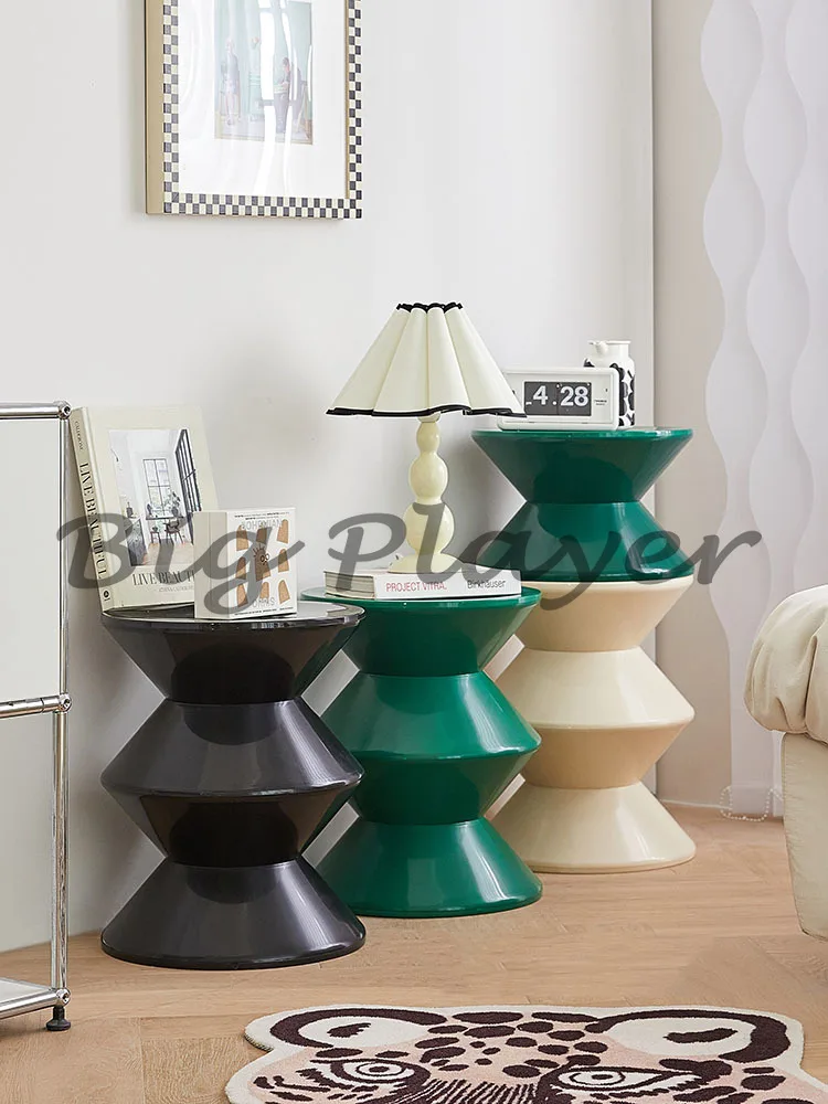 Round Plastic Coffee Table,Nordic Home Furniture,Living Room Sofa Side Tables,Hallway Shoes Stool,Balcony Small Desk,Nightstands