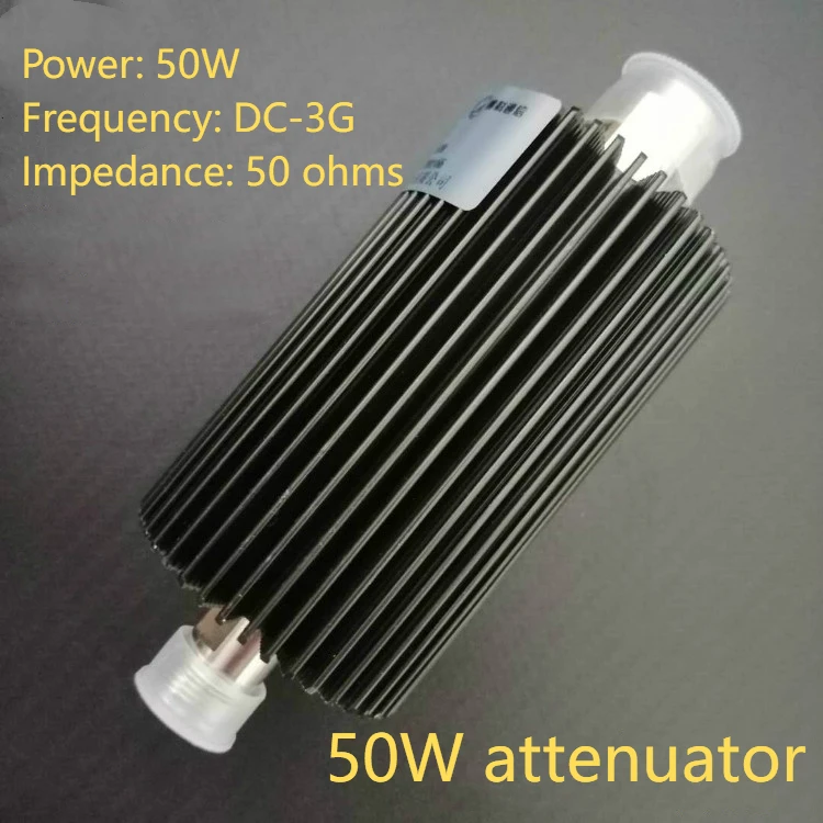 Attenuator RF Signal Attenuator Coaxial Power 50W Attenuator N Type Fixed Attenuator 50db 40db 30db 20db 10db Attenuator