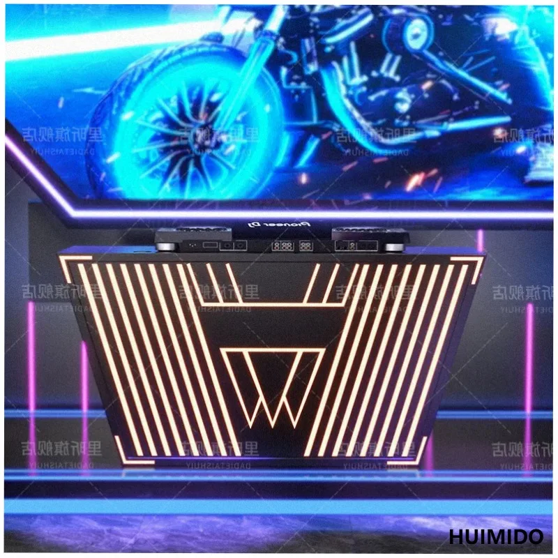 Bar DJ station, electronic audio disc player, shelf, luminous mix******* nightclub, dancing disc table, removable customization