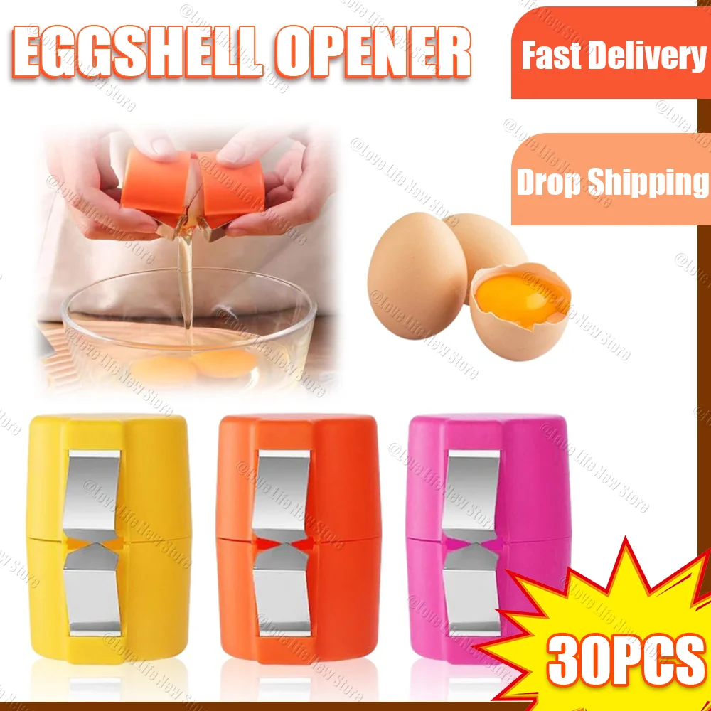 30/10pcs Eggshell Opener Eggs Beater Egg Shell Separator Handheld Household Kitchen Baking Tools Cooking Accessories Wholesale