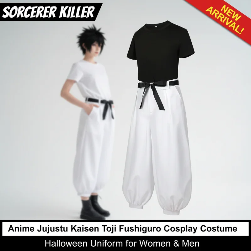 

☆SunlCos Anime Jujutsu Kaisen Season 2 Toji Fushiguro Cosplay Costume Wig Uniform Sorcerer Killer Halloween Outfit for Women Me☆
