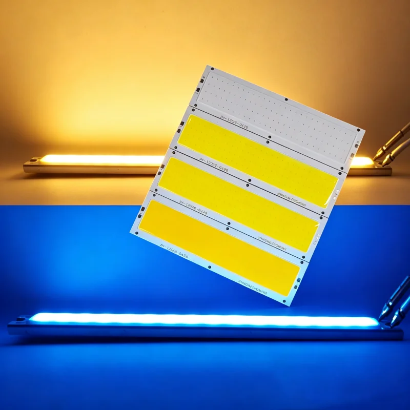 120x36mm DC12V 20W COB LED Chip Light LED Panel Lamp Warm Cold White Red Green Blue High Bright Source for Truck Lamp DIY