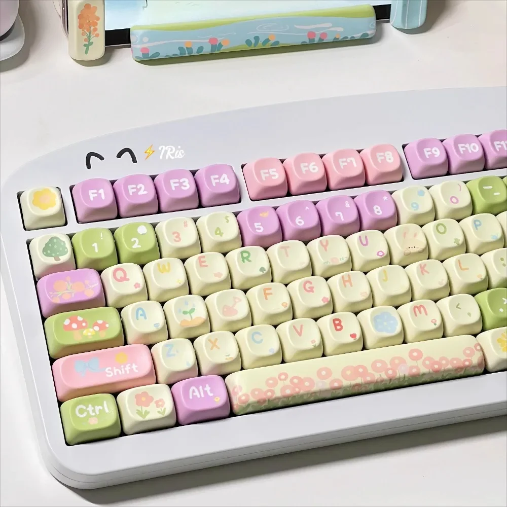 

Small Garden 136-key PBT Cherry/XOA keyboard keycaps for custom mechanical keyboard accessories