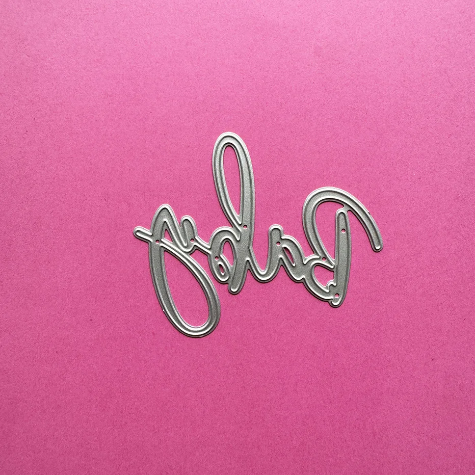 Letters baby Scrapbooking Cutting Dies Yiwu Futian market stock clearance DIY Paper gift Card Making metal craft Album