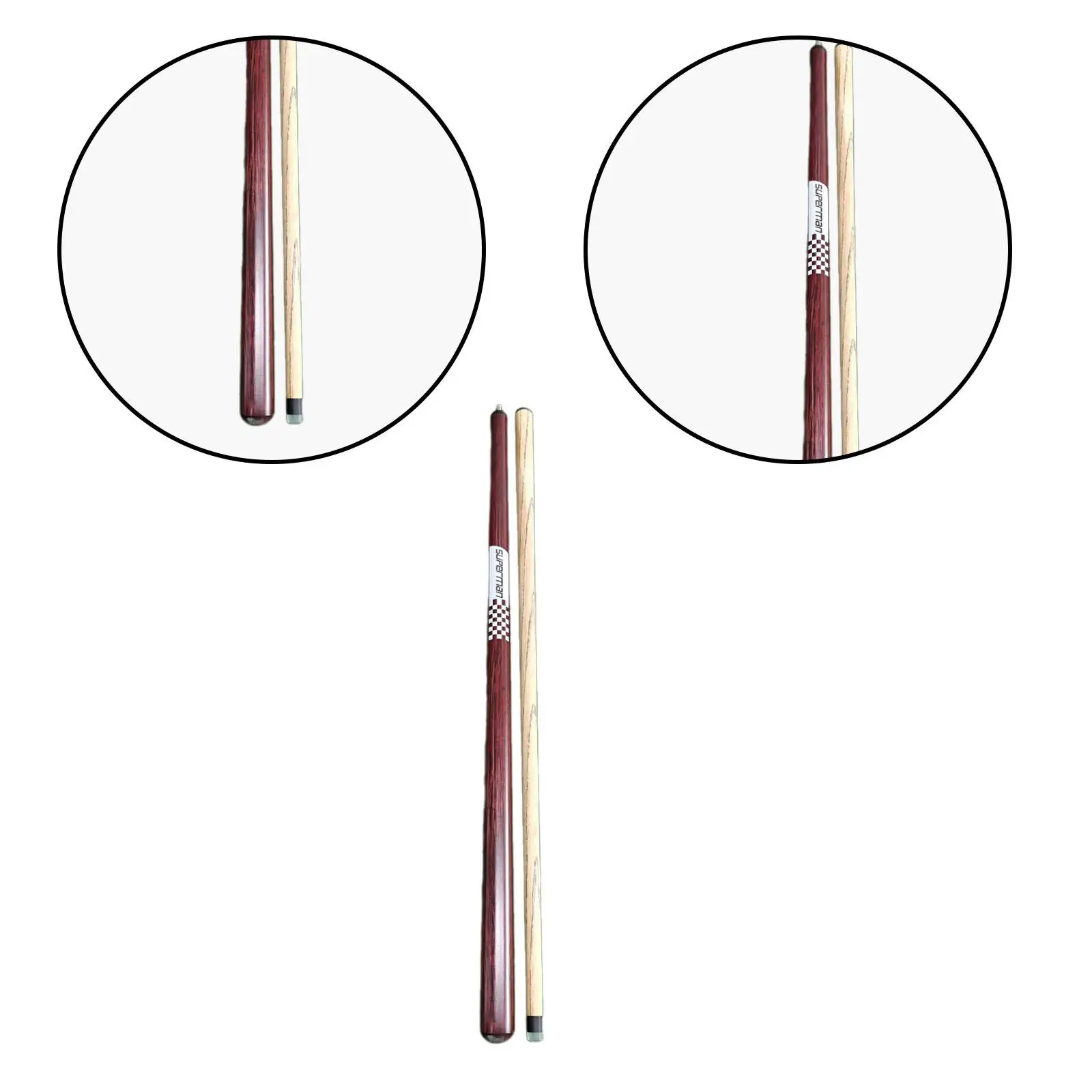 Break Jump Cue Economic Punch Cue Two Section Segmented 55 inch Pool Stick for House Pool Game Bar Practice Cue Men Women