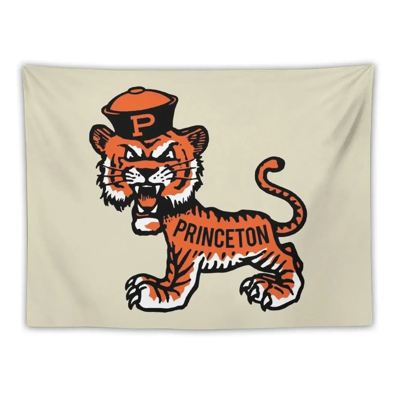 

Vintage Standing Angry Tiger - Princeton Tapestry Home Decor Accessories Wall Hanging Tapestry