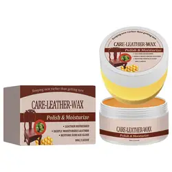 80g Boot Wax Leather Conditioner Natural Leather Conditioner Furniture Salve Waterproofing Beeswax Cleaner Vehicle Accessories