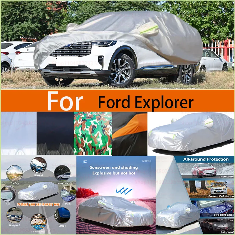 

All-season Outdoor Waterproof Full All Weather Windproof Heavy Duty Protection Compatible for Ford Explorer