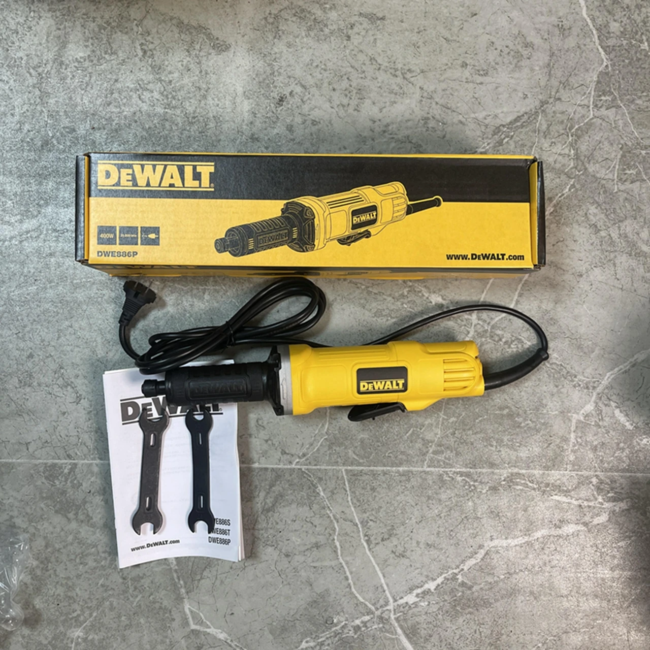 DEWALT DWE886P-A9 6mm 400W straight grinder/electric polishing and grinding machine, engraving machine, inner hole machine