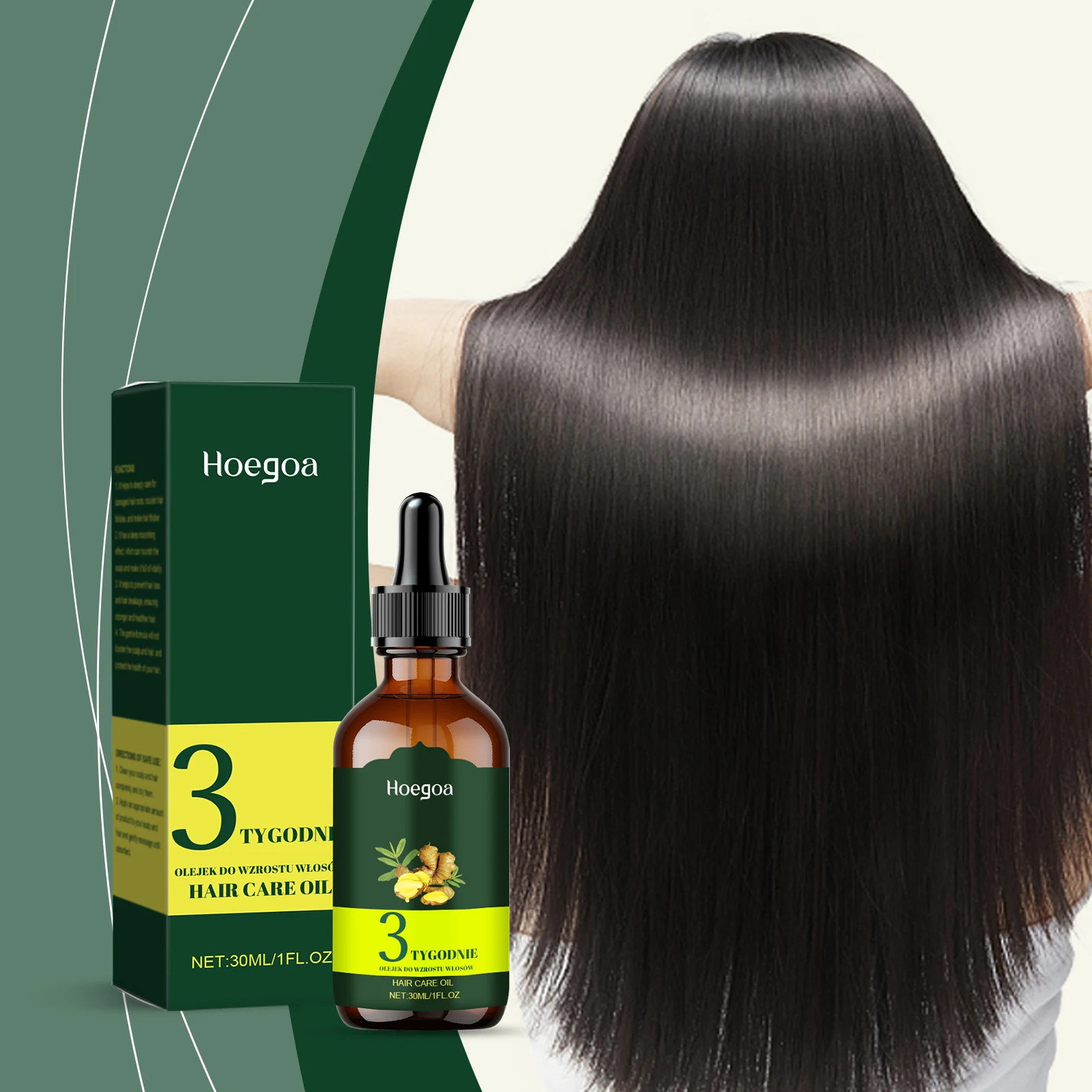 

Hair Care Essential Oil, Refreshing & Nourishes Scalp, Makes Hair Smooth Shiny with Natural Volume, Enhances Hair Texture Daily
