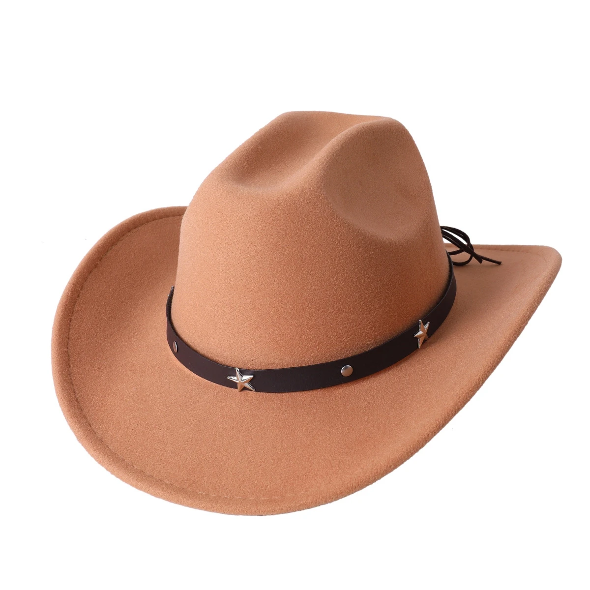 Cowboy hat various Belt Accessories cowboy hat monochrome felt hat men and women outdoor hat rider hat cap
