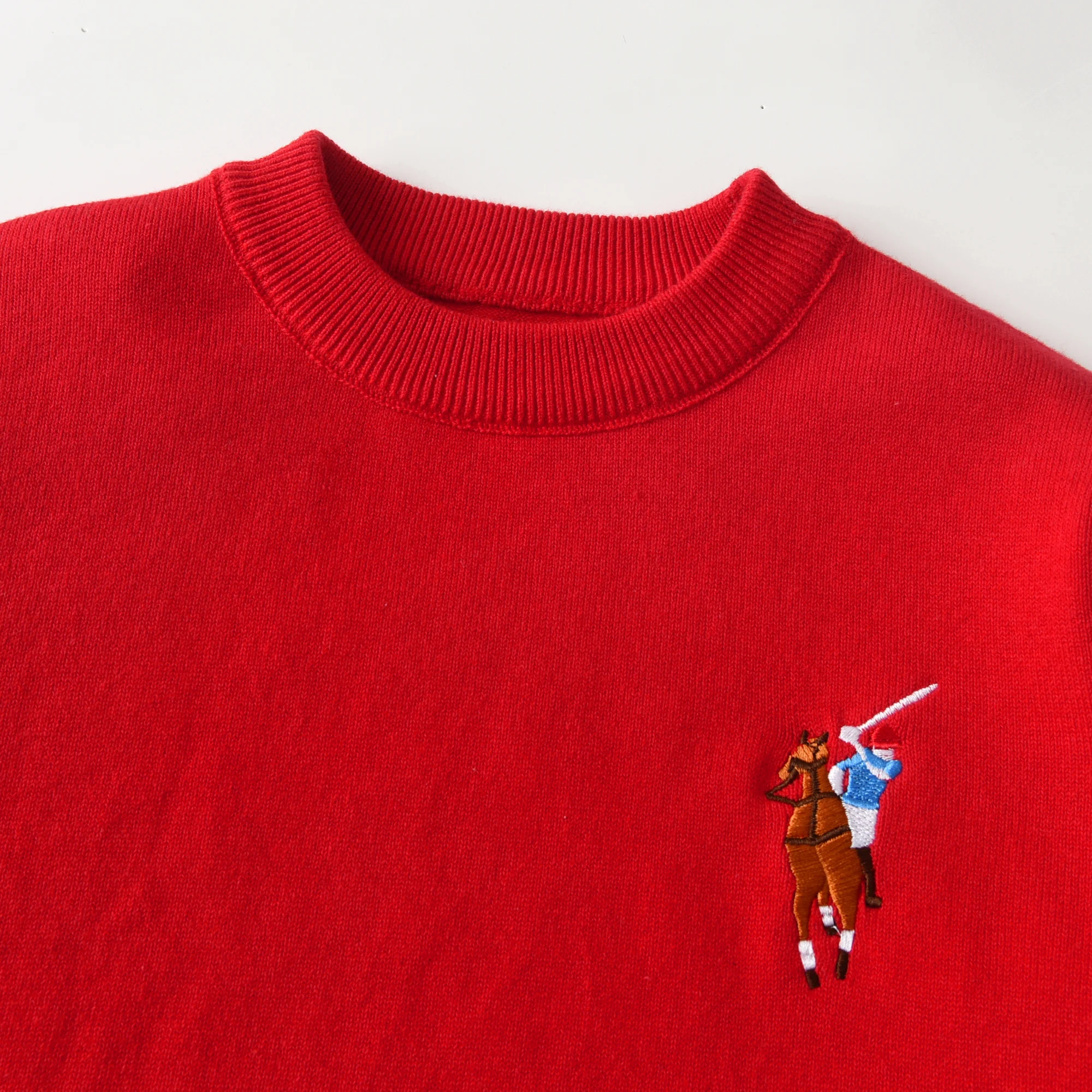 سويت شيرت للأطفال - بلوفر قطني ناعم بأكمام طويلة ورقبة مستديرة للأطفال الأولاد والبنات (نمط الخريف والشتاء)