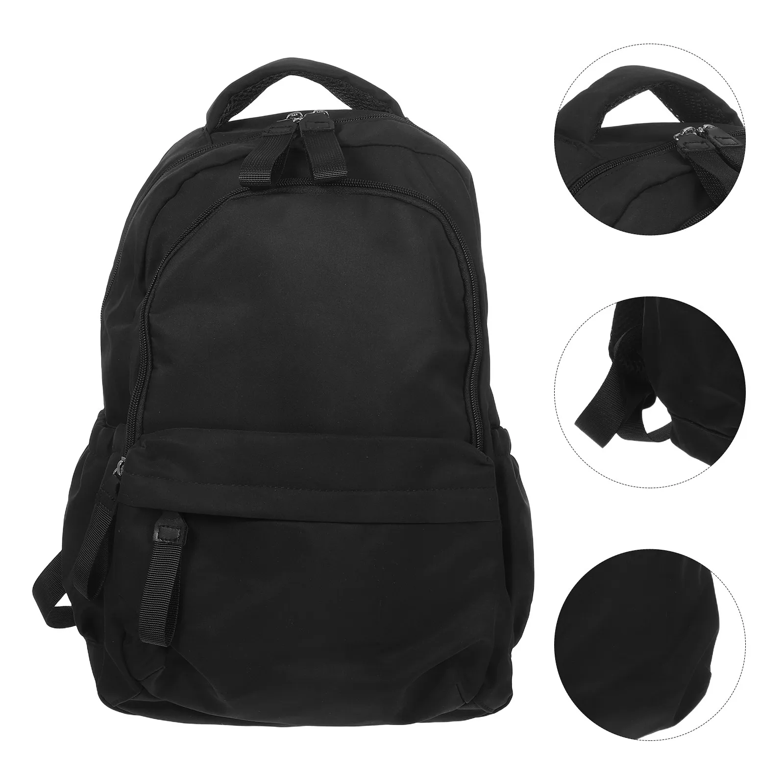 

Многофункциональный рюкзак большой вместимости, черный, для ноутбука, для школы, путешествий, активного отдыха, из прочного нейлона