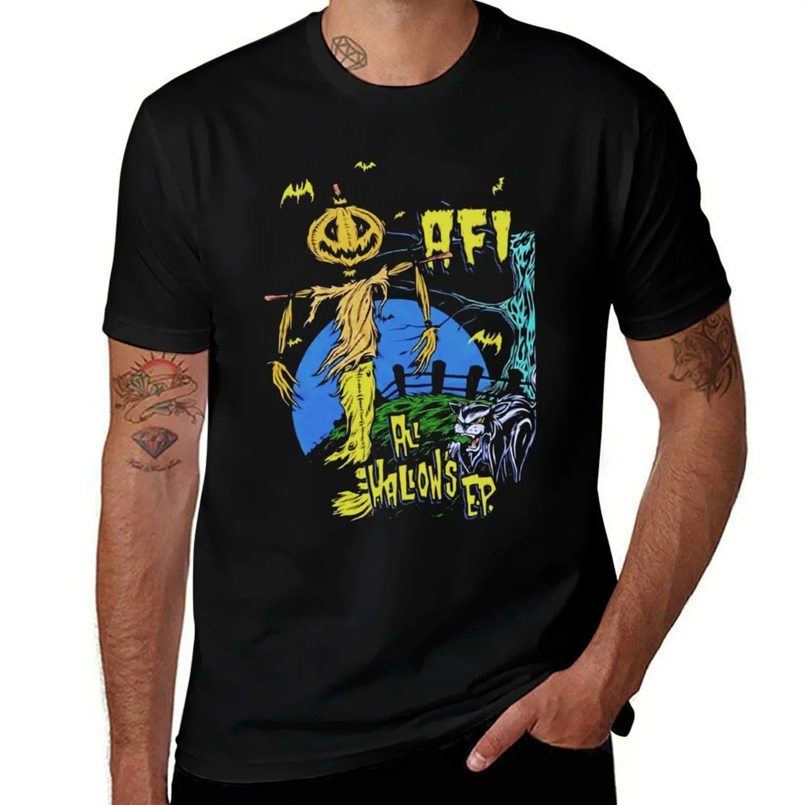 

AFI BAND T-Shirt Utility Work Short Sleeve Top