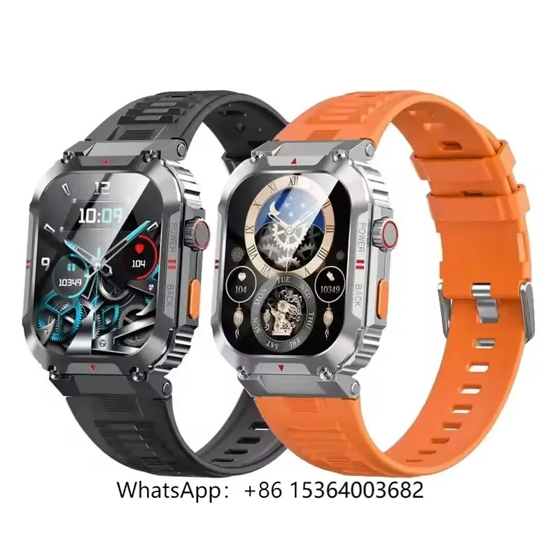 

C58 Reloj Смарт-часы Hombre Монитор сердечного ритма 2,02-дюймовый большой экран Спортивные умные часы IP68 для мужчин