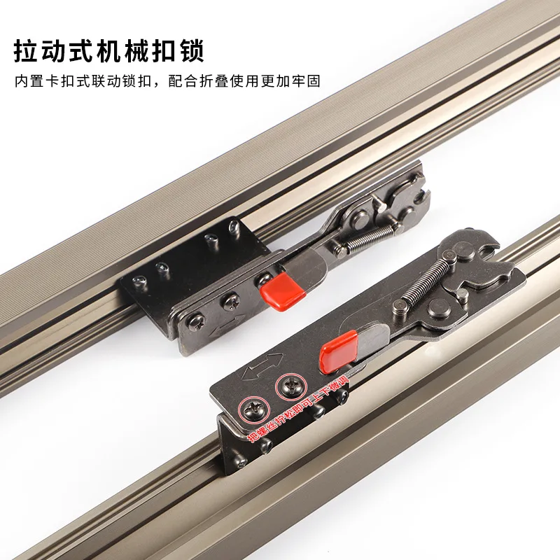 Suspended dining table slide rail Hardware accessories Wall-mounted telescopic folding guide rail