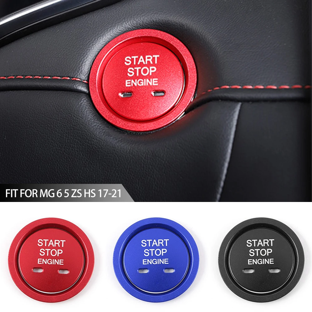 Car Engine Start Button Cover Replace Decoration Sticker Cover Switch Sticker Accessories Decor Fit For MG 6 5 ZS HS 17-21