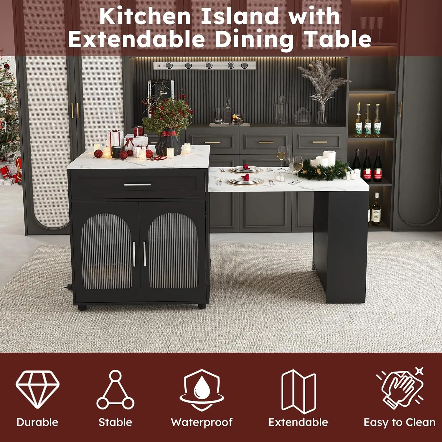 Thumbnail 3 - #6 Trending Kitchen Island Carts Right Now