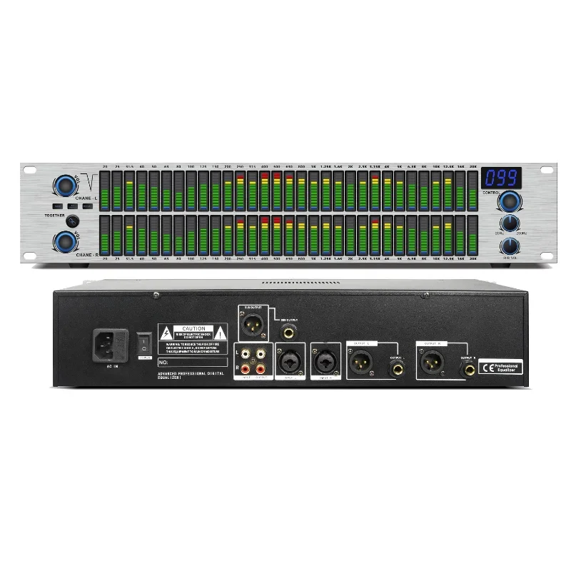 Professional  audio processor 31 segment digital equalizer