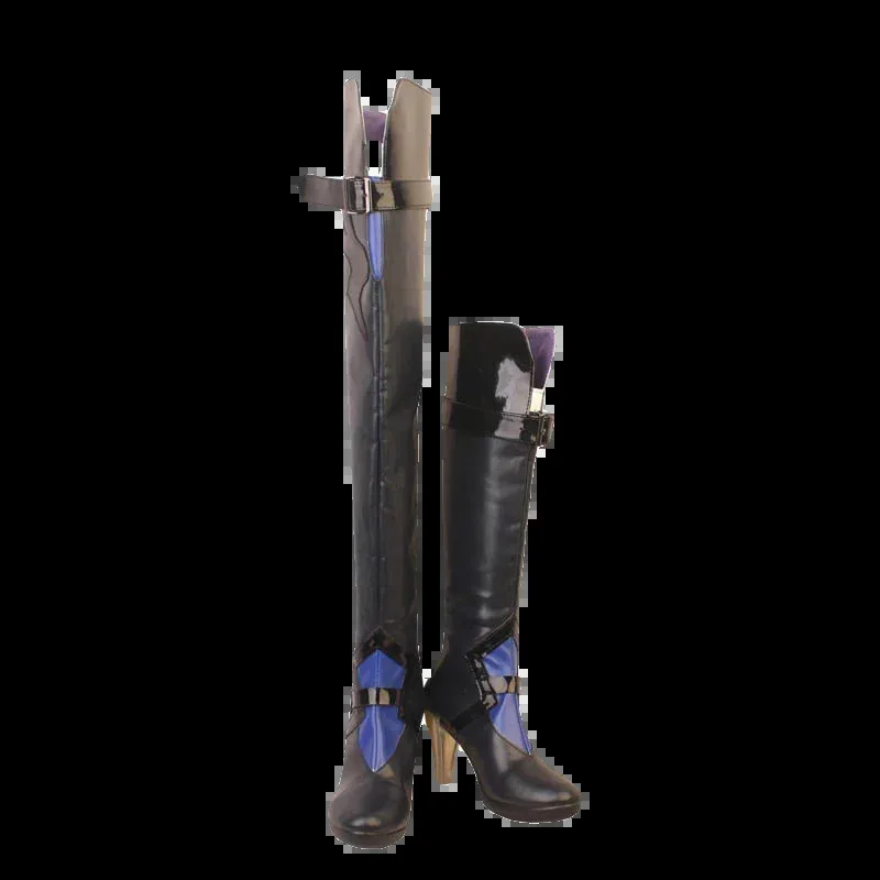 

Карнавальные ботинки на Хэллоуин Game Honkai Star Rail Acheron, реквизит для косплея, обувь из искусственной кожи на заказ Mader, 7;k'2.s;9,