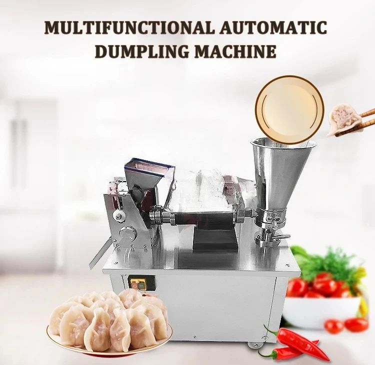 

Automatic Mini Dumpling Machine with Reinforced Wheels High Capacity Big Scale 2.2KW Tortellini Maker for Commercial Use
