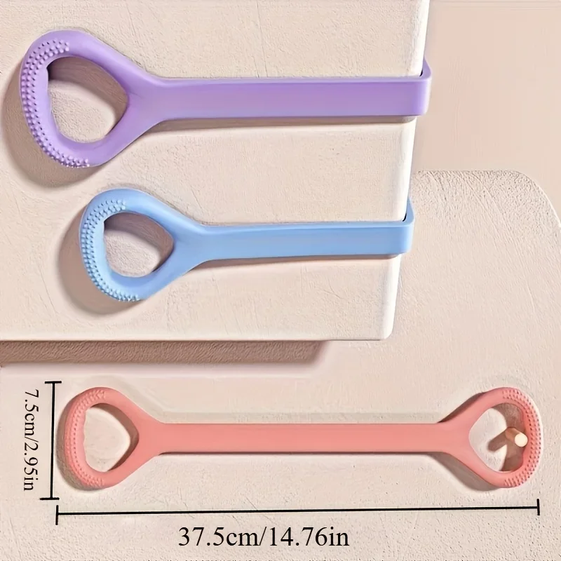 1pc ProFlex 8-Shaped Silicone Yoga Resistance Band - Universal Elastic Fitness Stretching Rope for Back, Waist, Arm Exercise view 2