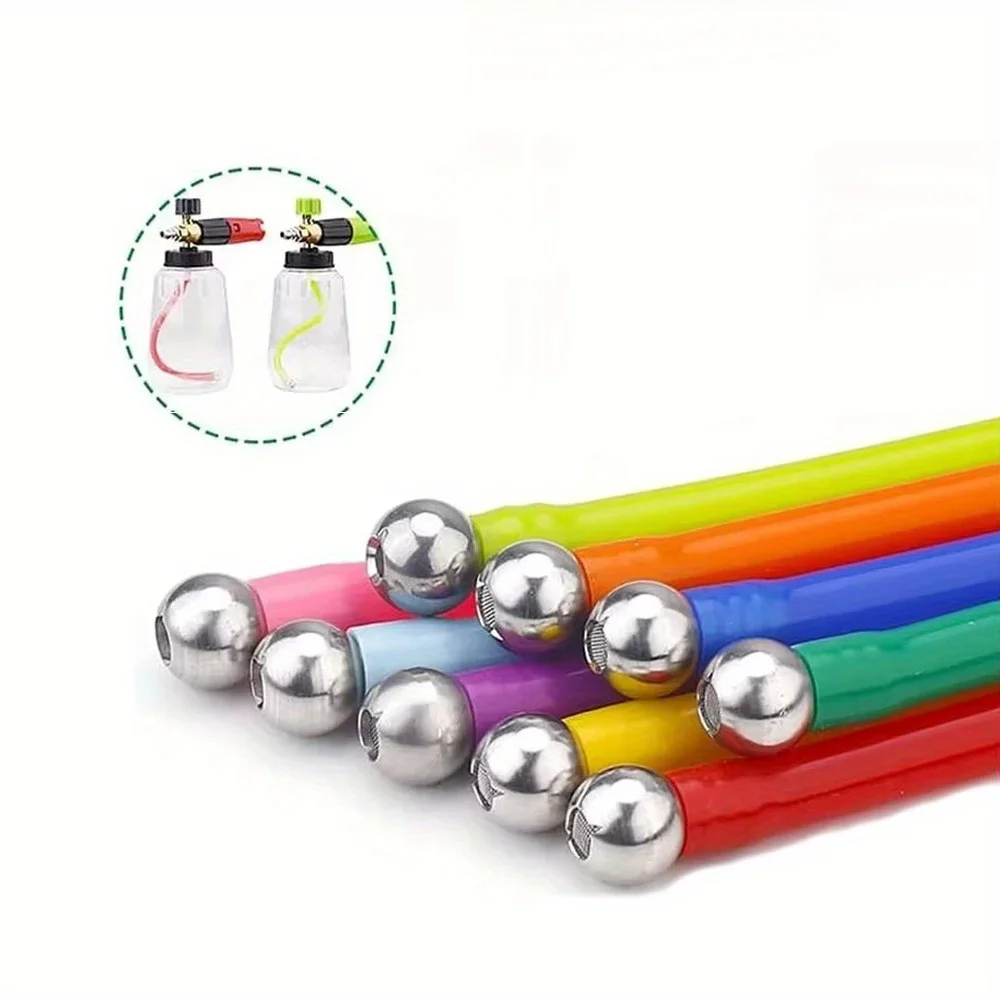 Stainless Steel Filter Ball For Foam Cannon – Universal Fit For Most Foam Lances, Creates Thick Rainbow Foam (No Hose Included)