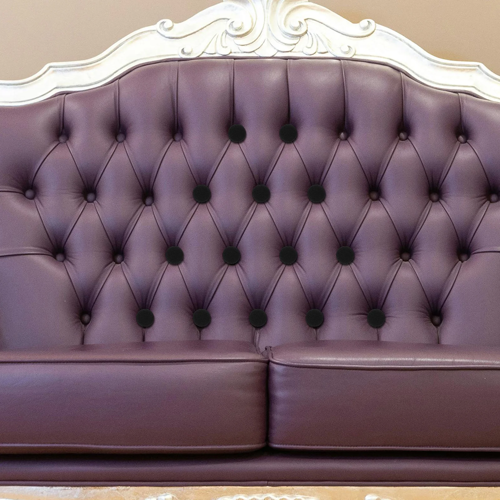 

30Pcs Black Twist Pins for Upholstery Stainless Steel Fabric Covered Anti Slip Fasteners for Sofa Bed Skirts Slipcovers