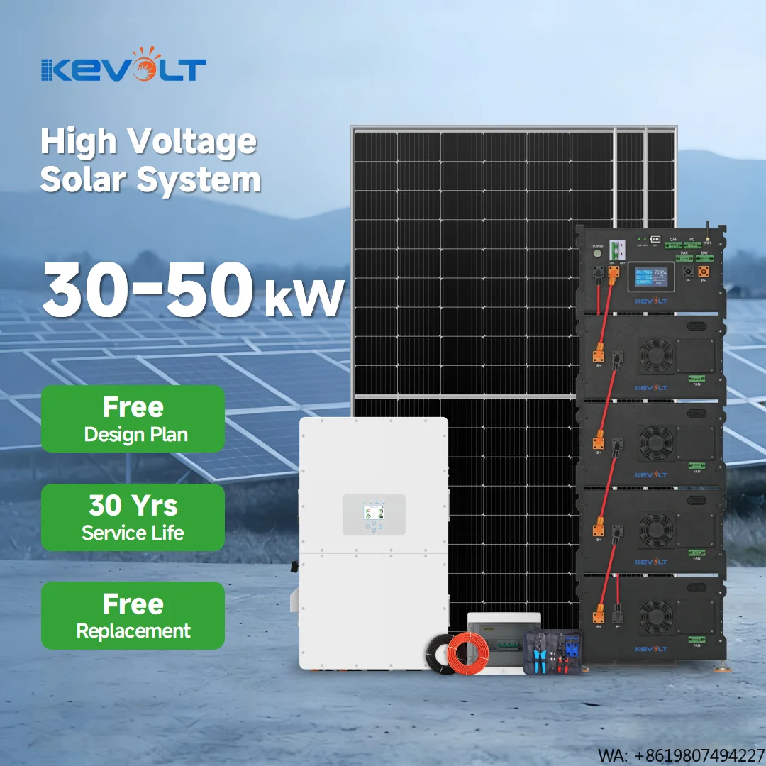 Solar Energy System High Voltage 30kW 40kW 50kW Kit Solar Panels With Battery and Inverter Complete Solar Set