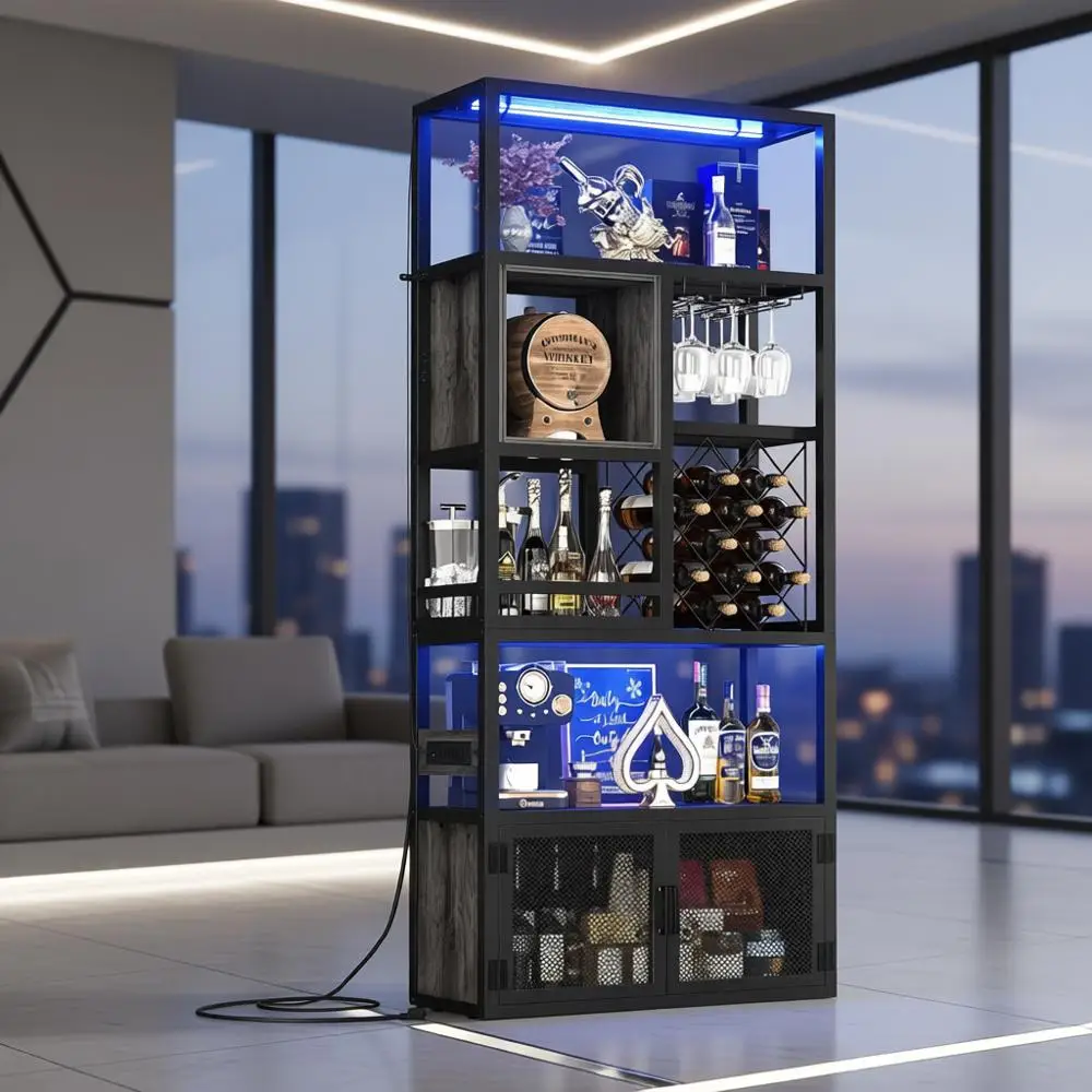 82.6 Grey Oak Tall … - image