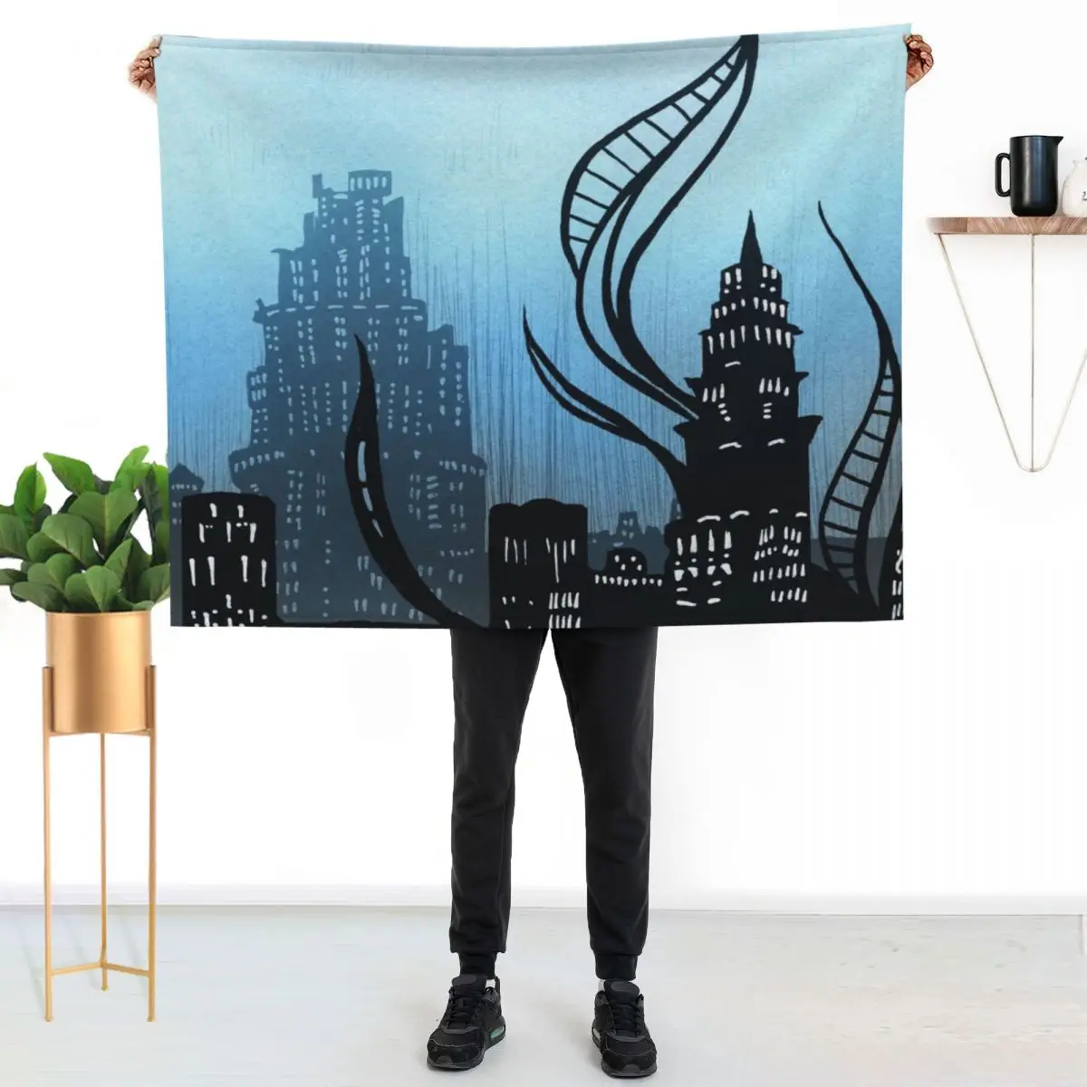 Amaurot - Inktober Throw Blanket Giant Sofa Plush For Baby Sleeping Bag Multi-Purpose christmas decoration Blankets