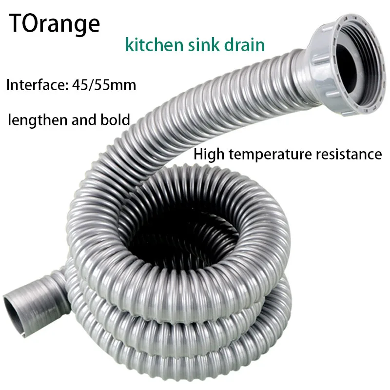 

Удлиненная нижняя труба для кухонной раковины с одним отверстием сливная труба для раковины из нержавеющей стали дезодорант уплотнительное кольцо аксессуары