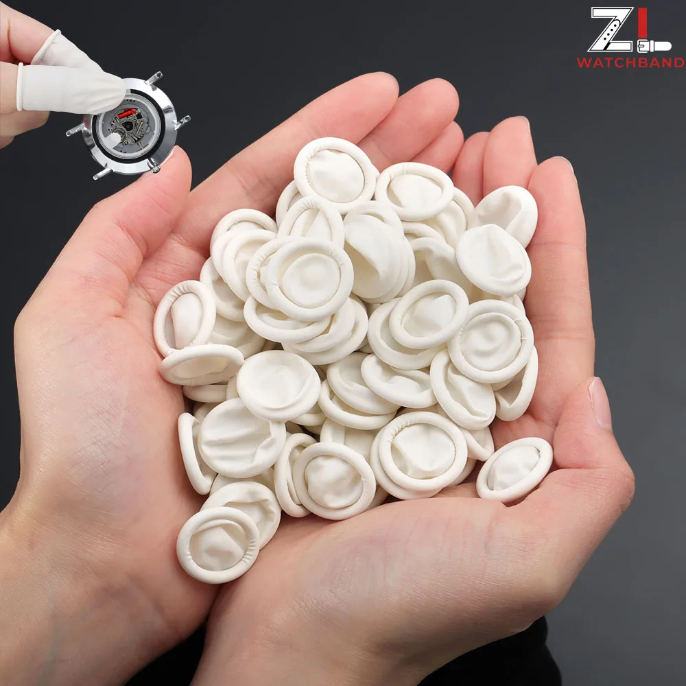 50/100/200Pcs Disposable Fingertips Protector Gloves Rubber Non-slip Anti-static Latex Finger Cots Fingertips Durable Tool