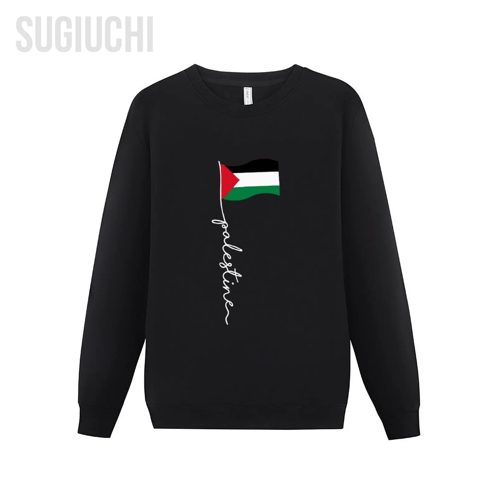 

Men Women Hoodies Palestine Flag With Palestine Name For Palestinians Hoodie Pullover Sweatshirts O-Neck Cotton Unisex