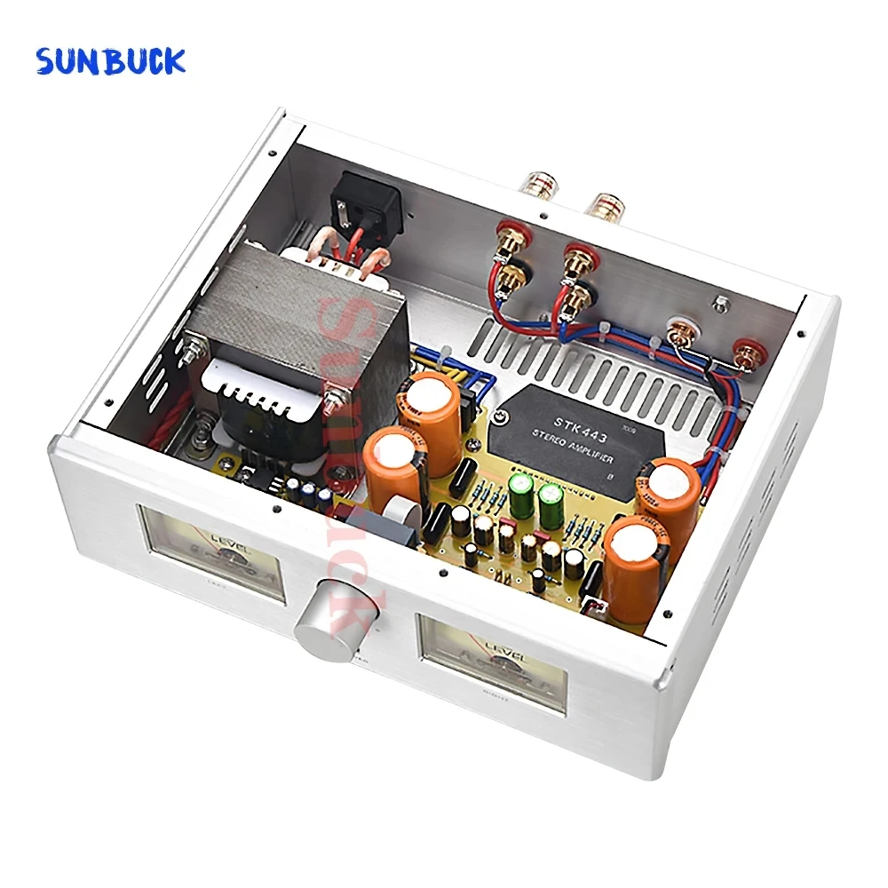 Sunbuck วงจร STK443ใหม่25W 2.0ลำโพงติดรถยนต์อุปกรณ์เสริมระบบเสียงเครื่องขยายเสียงไฮไฟ